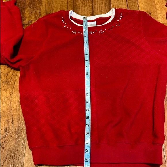 Women’s Fleece Top By Alfred Dunner. Size PM - Picture 9 of 10